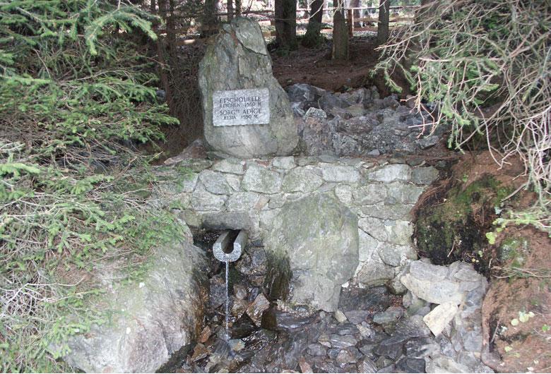 Die Etschquelle in der Ferienregion Reschenpass in Südtirol
