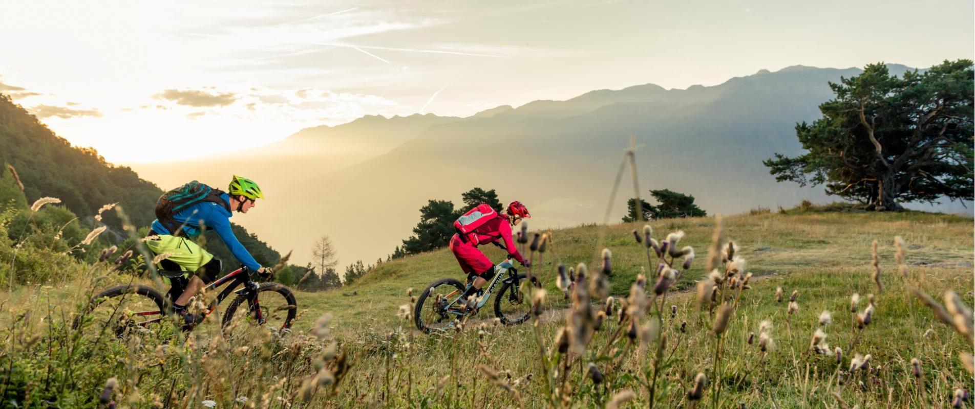 Mountain Bike Trails in Laces in Venosta Valley -Italy