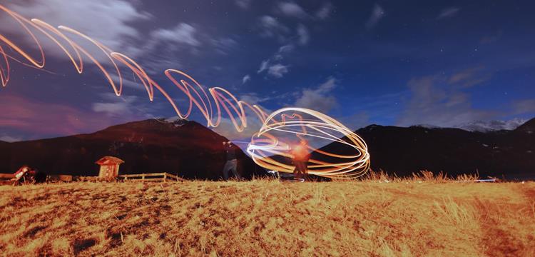 The Launching of Burning Disks in Venosta Valley