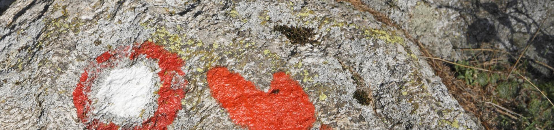 A stone with a mark