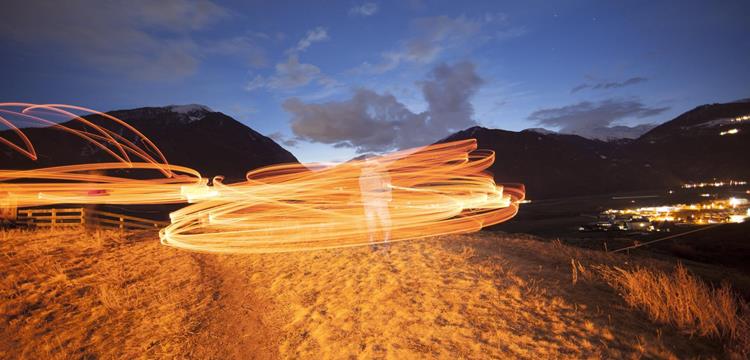The Launching of Burning Disks in Venosta Valley