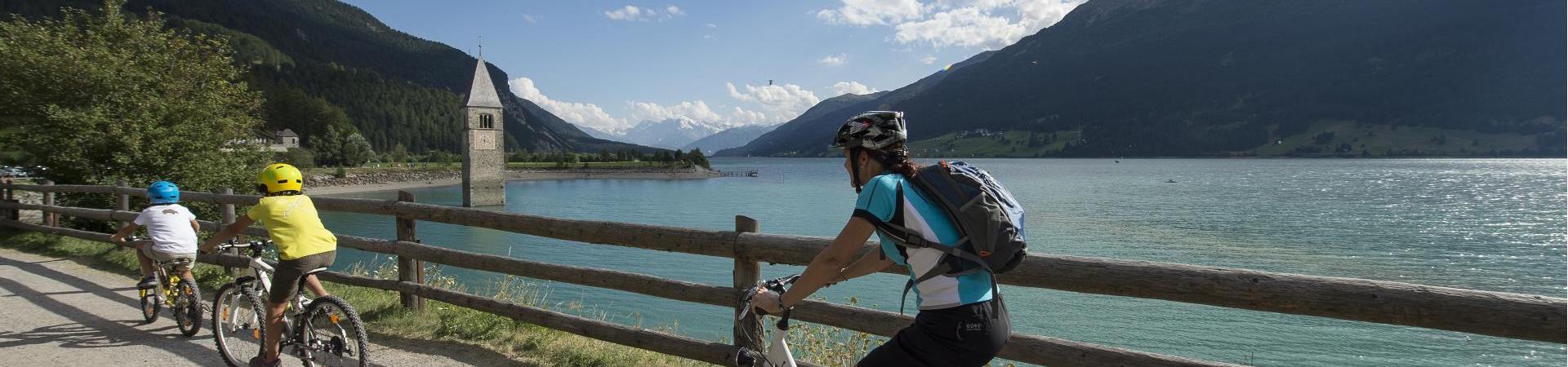 Biking to Lake Resia