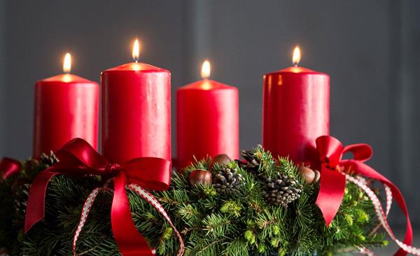 Ein Adventskranz