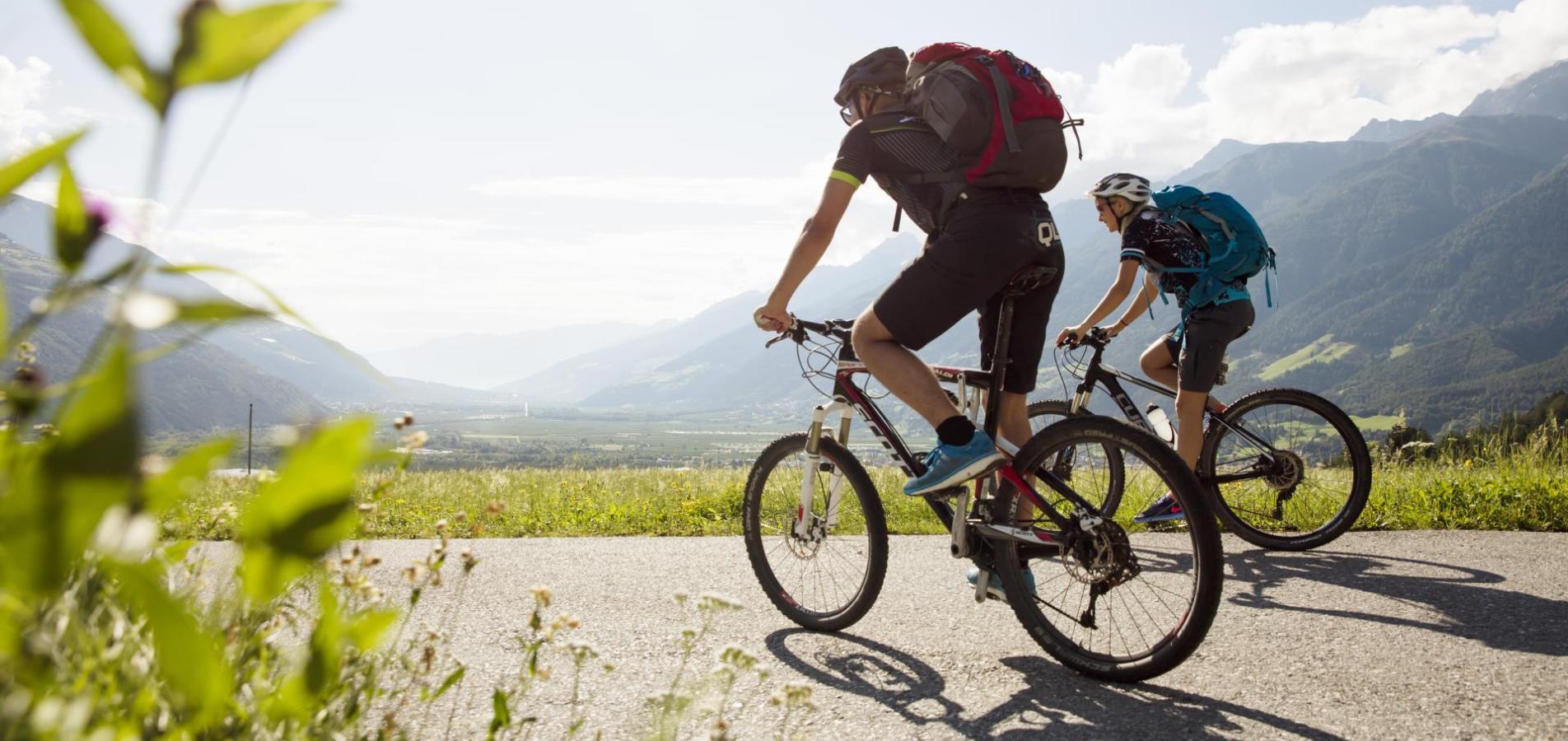 Radfahren im Vinschgau