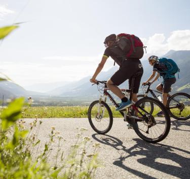Radfahren im Vinschgau