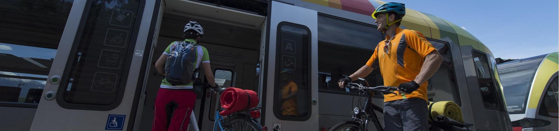 Bahn und Bike im Obervinschgau