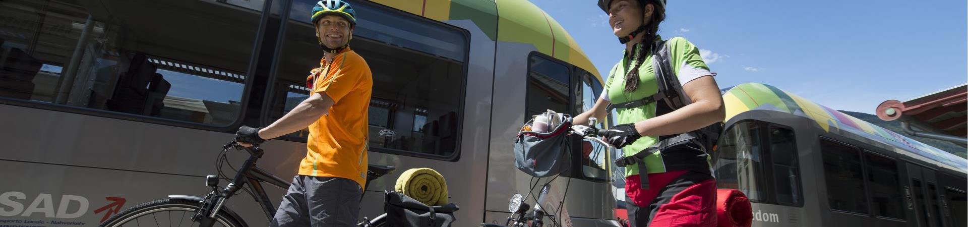 Taking the bike in the train