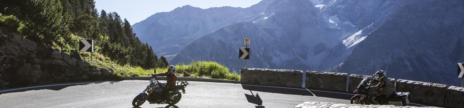 Mit dem Motorrad zum Stilfserjoch