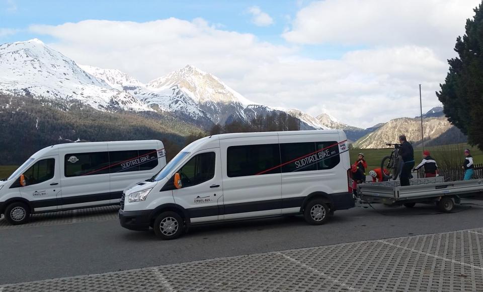 Bike Shuttle in Upper Venosta Valley in South Tyrol Italy